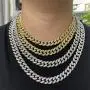 kelistom Gold Chain for Men Women Iced Out, Hip-hop Real 18K Gold/Platinum Plated CZ Fully Iced-Out Miami Cuban Necklace Bracelet Punk Jewelry