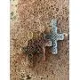 Harlembling Solid 925 Sterling Silver - Mens Iced Baguette Cross Pendant - Flooded Out Fits Up to 6mm Necklace (Rose Gold Finish) Harlembling Solid 925 Sterling Silver - Mens Iced Baguette Cross Pendant - Flooded Out Fits Up to 6mm Necklace (Rose Gold Finish)