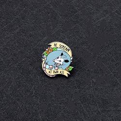 CENWA Possum Animal Lover Gift He Scream at Own Ass Brooch Pin Opossum Wildlife Jewelry