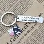 BEKECH Cute Animal Cow Jewelry Cow Lover Gift I Just Freaking Love Cows OK Cow Keychain Cow Gifts for Farmer Cow Owner Farm Gift Cow Mama Gift Fur Mama Gift Crazy Cow Lady Gift