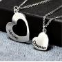 KUIYAI Mother Daughter Necklace Set of 2 Matching Heart Mom and Me Jewelry