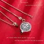 Odinstone Cremation Urn Necklace for Ashes, Tree of Life Sterling Silver Urn Jewelry Memorial Pendant- Always on My Mind Forever in My Heart (With Fill Kit and Gift Box)