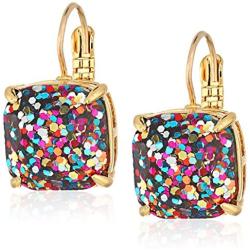 kate spade new york Small Square Lever-Back Drop Earrings