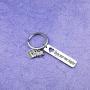Bookworm Retirement Keychain Enjoy Your New Chapter New Beginnings Jewelry Librarian Teacher Gift(Enjoynew chapter-KR)