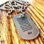 FORGIVEN JEWELRY United States of America Flag Dog Tag Necklace