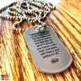 FORGIVEN JEWELRY United States of America Flag Dog Tag Necklace