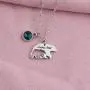 Zuo Bao Mama Bear Necklace Mom Necklace Mama and Baby Bear Necklace with 12 Months Birthstone Birthday Gift Family Jewelry for Her