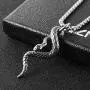 HZMAN Gothic Jewelry Mens Stainless Steel Animal Snake Pendant Chain Necklace HZMAN Gothic Jewelry Mens Stainless Steel Animal Snake Pendant Chain Necklace