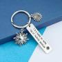 HN HNHB A Happy Go Lucky Ray of Sunshine Funny Keychain Sunshine Gift Inspirational Jewelry Gifts (Lucky Ray KE) …