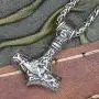 TURTLEDOVE Viking Thors Hammer Necklace - Norse Amulet Mjolnir Pendant Necklace - Celtic Pagan Symbol Jewelry TURTLEDOVE Viking Thors Hammer Necklace - Norse Amulet Mjolnir Pendant Necklace - Celtic Pagan Symbol Jewelry