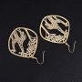Giraffe Resting Under the Tree Drop Earring - Christmas Gift Jewelry