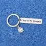 WUSUANED Youre My Penguin Keychain With Penguin Charm Penguin Jewelry Penguin Lover Gift For BFF Lover Family