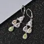 Shop LC Pear Chandelier Dangle Tear Drop Earrings for Women Prom Jewelry Mothers Day Gifts Cttw 1.5