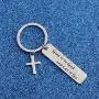 WUSUANED Religious Gift Give It to God and Let It Go Christian Cross Charm Keychain Bible Jewelry Inspirational Gift WUSUANED Religious Gift Give It to God and Let It Go Christian Cross Charm Keychain Bible Jewelry Inspirational Gift