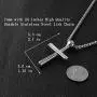 HZMAN Baseball Cross Sports Pendant Stainless Steel Baseball Bat Cross Necklace, Large and Small HZMAN Baseball Cross Sports Pendant Stainless Steel Baseball Bat Cross Necklace, Large and Small