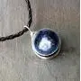 Earth Jewelry Waterfall Iceburg Glass Essential Oil Diffuser Aromatherapy Pendant Necklace 18''-20'' Adjustable