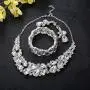 JOERICA Crystal Bridal Jewelry Set Rhinestone Choker Necklace Bracelet and Earrings Set for Women Bridesmaid Wedding Jewelry JOERICA Crystal Bridal Jewelry Set Rhinestone Choker Necklace Bracelet and Earrings Set for Women Bridesmaid Wedding Jewelry