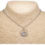 BlueRica Wave Pendant on Stainless Steel Chain Necklace