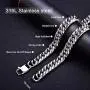 Jewelry Kingdom 1 Miami Cuban Link Chain for Men Stainless Steel Silver Necklace 8mm 13mm 16mm Double Tight Curb Link Chains Women Choker 18 to 30 inch Jewelry Kingdom 1 Miami Cuban Link Chain for Men Stainless Steel Silver Necklace 8mm 13mm 16mm Double Tight Curb Link Chains Women Choker 18 to 30 inch