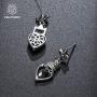 PIRATESHIP Spade Queen Drop Earrings for Girls Women 925 Sterling Silver Fashion Jewelry Allergy Free Birthday Gifts for Her Luxury Gift Package