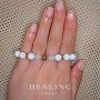 Rose Quartz Bracelet for Women, Authentic Rose Quartz Crystal + White Jade + White Howlite + Hematite Anti Anxiety Bracelet for Women, Natural Energy Healing Crystal Love Attraction Bracelet