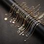 24 Pieces Layered Necklace Multilayer Choker Necklace Tiered Chokers Necklace Charm Pendant Necklace for Women Girls