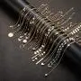 24 Pieces Layered Necklace Multilayer Choker Necklace Tiered Chokers Necklace Charm Pendant Necklace for Women Girls