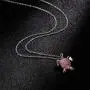 kelistom Sea Turtle Pendant Necklace for Women Men Girls Boys, Silver Plated Link Chain Animal Jewlery