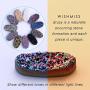 WISHMISS Women Silver Pendant Necklace in Multicolor Drusy (purplr Drusy-Quartz Bracelet)