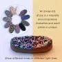 WISHMISS Women Silver Pendant Necklace in Multicolor Drusy (purplr Drusy-Quartz Bracelet)