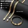BLICHAIN Cuban Link Chain Necklace or Bracelet with Design Box Clasp for Men Boys 10MM 18K Gold Over Copper Hip Hop Miami Curb Chains 7-30 inch BLICHAIN Cuban Link Chain Necklace or Bracelet with Design Box Clasp for Men Boys 10MM 18K Gold Over Copper Hip Hop Miami Curb Chains 7-30 inch