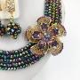 aczuv Classic African Beads Jewelry Set Nigerian Wedding Bridal Bridesmaids Jewelry Sets