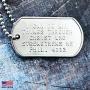 I Can Do All Things Through Christ Military Dog Tag Necklace Philippians 413