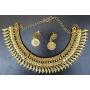 Sansar India Kolhapuri Choker Indian Necklace Earrings Jewelry Set for Girls and Women 1345