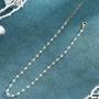Hermashy Boho Choker Necklace Gold Short Necklaces Chain Opal Jewelry Adjustable for Women and Girls
