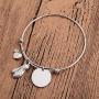 SEIRAA Dietitian Bangle Nutritionist Jewelry Let Food Be Thy Medicine Charm Bracelet Dietician Gift for Women (Dietitian Bangle)