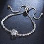 ASHMITA Fashion Adjustable Chain Bracelet for Women,Cubic Zirconia Rose Gold Gift Bracelet of Luxury Shining Jewelry