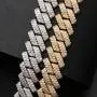 YIMERAIRE Lab Simulated Diamond Cuban Link Chain Choker for Women| 18K Gold White Gold Plated 6MM/8MM/12MM/14MM/15MM Miami Link Chain for Men, Full CZ Prong Set Link Necklace Iced Out, with Gift Box YIMERAIRE Lab Simulated Diamond Cuban Link Chain Choker for Women| 18K Gold White Gold Plated 6MM/8MM/12MM/14MM/15MM Miami Link Chain for Men, Full CZ Prong Set Link Necklace Iced Out, with Gift Box