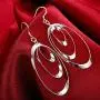 Sterling Silver Plated Oval Dangle for Women Teen Girls Silver Drop Earrings,with BuycitKy PU Jewelry Pouch Sterling Silver Plated Oval Dangle for Women Teen Girls Silver Drop Earrings,with BuycitKy PU Jewelry Pouch