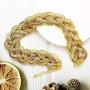 Q&Q Fashion 30mm Bold Snake Braided Chain Statement Bib Necklace Choker Collar Egyptian Cleopatra Style