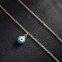 Kyerlyn Evil Eye Pendant Choker Necklace 18k Gold Plated Evil Eye Pendant Necklace for Women Girl Teen Simple Jewelry Gift for Birthday Christmas Day Valentines Day and Mothers Day