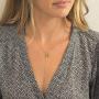 HONEYCAT Gwyneth Toggle Pendant Charm Necklace in Gold, Rose Gold, or Silver | Minimalist, Delicate Jewelry