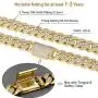 KRKC&CO 12mm Mens Iced Cuban Link Chain, 18k/White Gold Chain for Men, Cuban Link Necklace, Cuban Choker, Hip Hop Jewelry, Prong-Setting 5A CZ Stones, Urban Street-wear, Everlasting Shine KRKC&CO 12mm Mens Iced Cuban Link Chain, 18k/White Gold Chain for Men, Cuban Link Necklace, Cuban Choker, Hip Hop Jewelry, Prong-Setting 5A CZ Stones, Urban Street-wear, Everlasting Shine