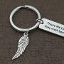 Memorial Keychain Those We Love Dont Go Away They Walk Beside Us Every Day Sympathy Gift Remembrance Jewelry in Memory of Dad Mom Gift
