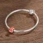 AIEGNOS 925 Sterling Silver Jewelry Rice Ball Charms Beads Gifts for Women Girls Fit European Charms Bracelet AIEGNOS 925 Sterling Silver Jewelry Rice Ball Charms Beads Gifts for Women Girls Fit European Charms Bracelet