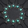 Pendant Necklace Galaxy Constellation Design 12 Zodiac Sign Horoscope Astrology Necklace for Women Men Resin Round Art Black Rope Stainless Steel Handmade Jewelry
