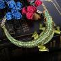BriLove Womens Gothic Stylish Crystal Crocodile Statement Necklace