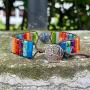 YGLINE Friendship Weave Yoga Bracelets Handmade Bracelets for Women Girls Adjustable Boho Woven Bracelet Gemstone Bohemian Bracelet Nature Stone Bangle Bracelets