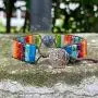YGLINE Friendship Weave Yoga Bracelets Handmade Bracelets for Women Girls Adjustable Boho Woven Bracelet Gemstone Bohemian Bracelet Nature Stone Bangle Bracelets