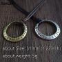 SanLan Hollow Simple Rustic Viking Talisman Pendant Necklace